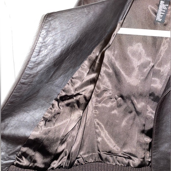 DKNY Italian Leather Biker Jacket - Picture 8 of 14
